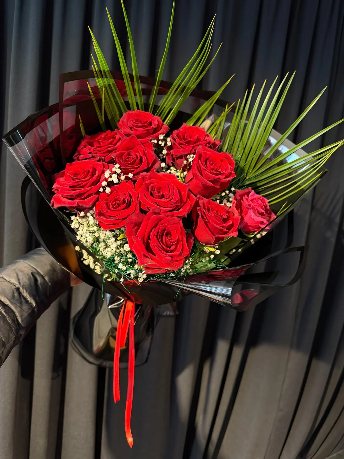 kırmızı gül buket, kızıl rüya gül, butik çiçekçim